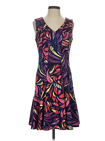 Pre-owned Donna Morgan Cocktail Dress In Purple