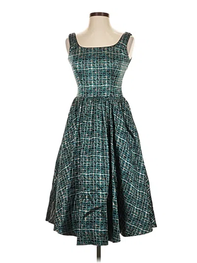 Pre-owned Donna Morgan Cocktail Dress In Teal