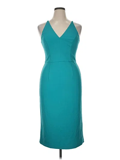 Pre-owned Donna Morgan Cocktail Dress In Teal