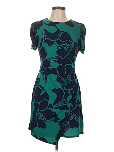 Pre-owned Donna Morgan Cocktail Dress In Teal