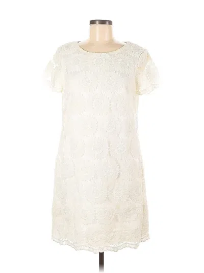 Pre-owned Donna Morgan Cocktail Dress In White