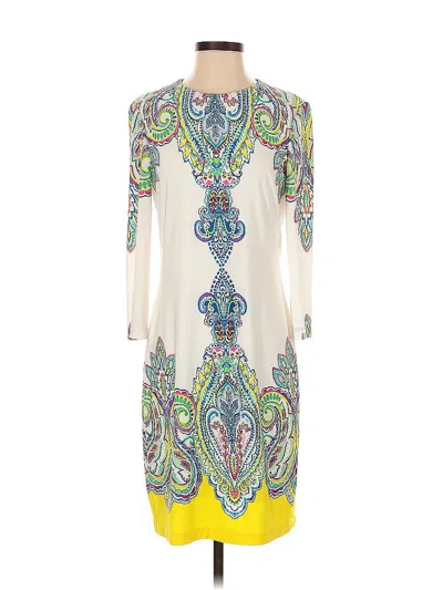 Pre-owned Donna Morgan Cocktail Dress In White