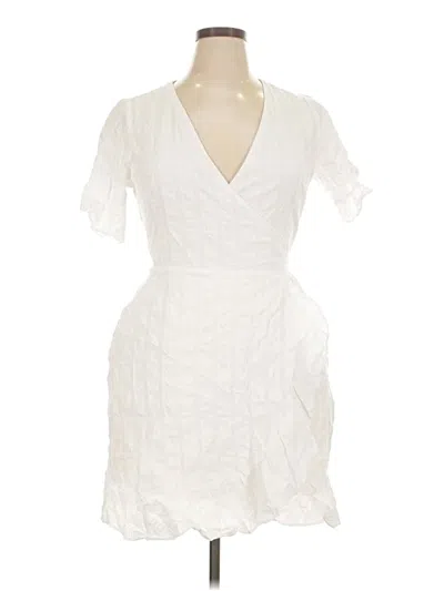 Pre-owned Donna Morgan Cocktail Dress In White