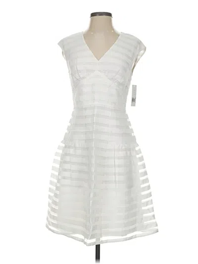Pre-owned Donna Morgan Cocktail Dress In White