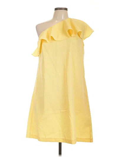 Pre-owned Donna Morgan Cocktail Dress In Yellow