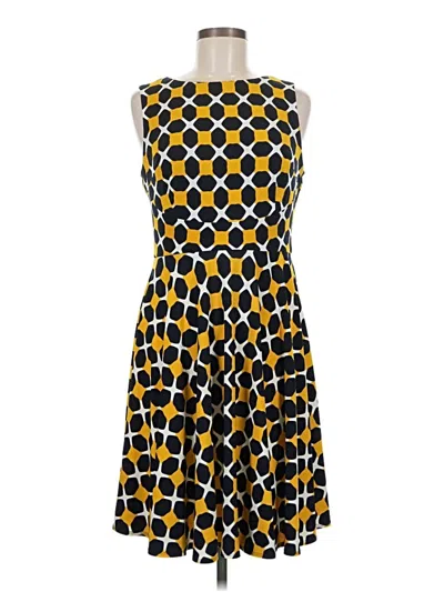 Pre-owned Donna Morgan Cocktail Dress In Yellow