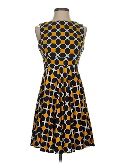 Pre-owned Donna Morgan Cocktail Dress In Yellow