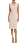 Donna Morgan Cutout Sheath Midi Dress In Brown