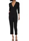 Donna Morgan Deep V-neck Jumpsuit In Black In Black