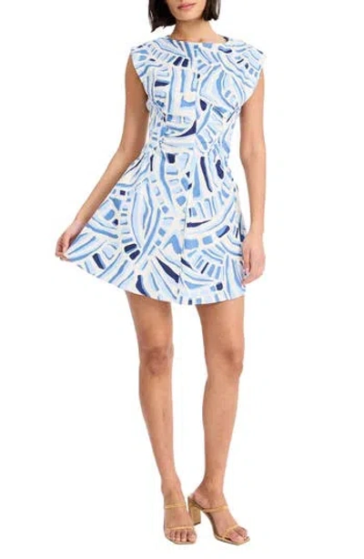 Donna Morgan Mini Dress In Blue