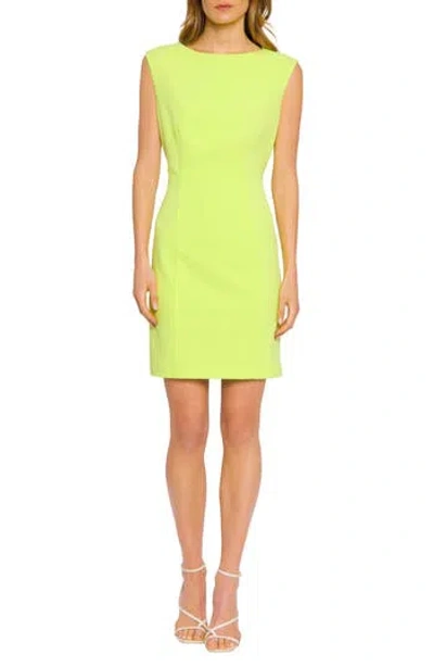 Donna Morgan For Maggy Back Cutout Sleeveless Minidress In Sharp Green