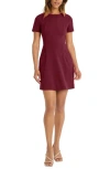 Donna Morgan For Maggy Fit & Flare Minidress In Arresting Burgundy