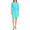 Donna Morgan For Maggy Front Knot Sheath Dress In Ceramic