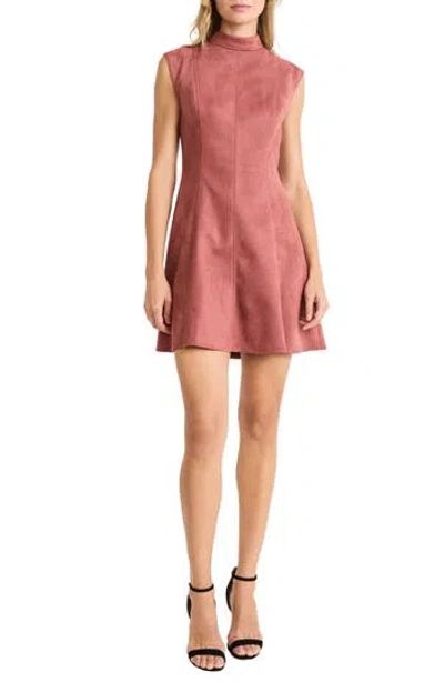 Donna Morgan For Maggy Princess Seams Fit & Flare Minidress In Pink