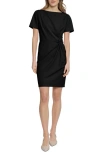 Donna Morgan Side Twist Sheath Dress In Black