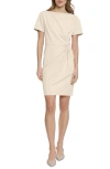 Donna Morgan Side Twist Sheath Dress In Horn