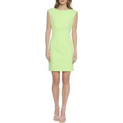 Donna Morgan For Maggy Sleeveless Cutout Sheath Minidress In Sharp Green