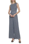 DONNA MORGAN FOR MAGGY ZIGZAG SLEEVELESS JUMPSUIT