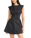 Donna Morgan Gathered Linen Mini Dress