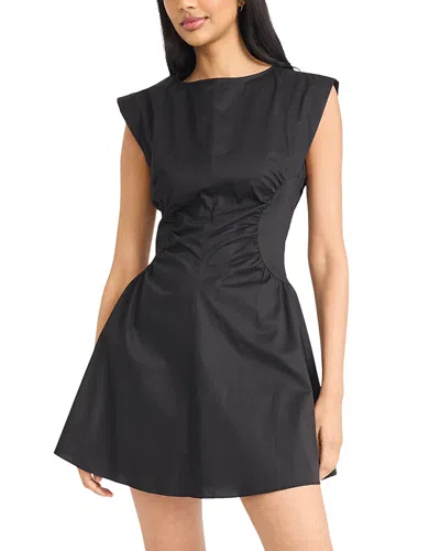 Donna Morgan Gathered Linen Mini Dress