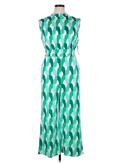 Pre-owned Donna Morgan Jumpsuit In Green