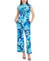 Donna Morgan For Maggy Floral Sleeveless Jumpsuit In Multi