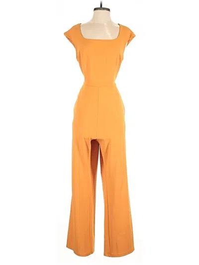 Pre-owned Donna Morgan Jumpsuit In Orange