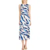Donna Morgan Keyhole Back Sleeveless Midi Dress