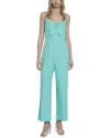 Donna Morgan For Maggy Knotted Bow Linen Blend Jumpsuit