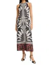 Donna Morgan For Maggy Sleeveless Column Maxi Dress In Multi