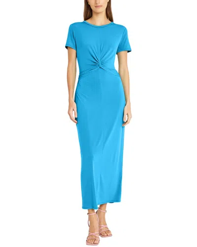 Donna Morgan Matte Jersey Maxi Dress In Blue