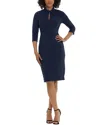 Donna Morgan Midi Dress In Blue