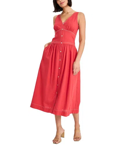 Donna Morgan Midi Dress In Red