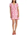 Donna Morgan Womens Printed Party Mini Dress