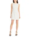 Donna Morgan Square Neck Sleeveless Minidress In Ivory