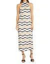 Donna Morgan Summer Crochet Midi Dress In Multi