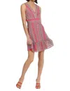 Donna Morgan Women's V-neck Sleeveless Crochet Mini Dress In Pink