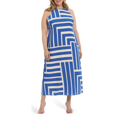 Donna Morgan Print Maxi Dress In Multi