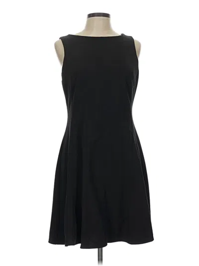Pre-owned Donna Morgan Sleeveless Top Black Boatneck Tops