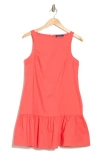 Donna Morgan Solid Sleeveless Dress In Calypso Coral