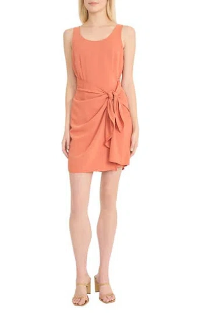Donna Morgan Square Neck Midi Dress In Pink