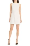 Donna Morgan Square Neck Sleeveless Minidress In Ivory