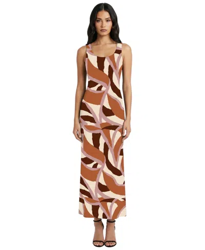 Donna Morgan Maxi Tank Dress In Multi