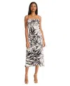 Donna Morgan Women's Sleeveless Square-neck Midi Dress In Multi