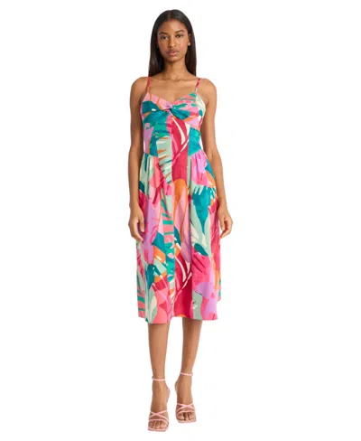 DONNA MORGAN WOMEN'S SLEEVELESS V-NECK DRESS