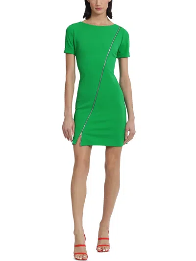Donna Morgan Womens Crepe Midi Dress In Green