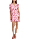 Donna Morgan Womens Printed Party Mini Dress In Multi
