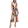 Donna Morgan For Maggy Geometric Sleeveless Midi Dress