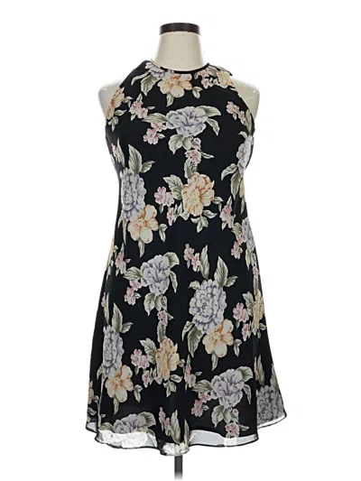 Pre-owned Donna Ricco Casual Dress In Black
