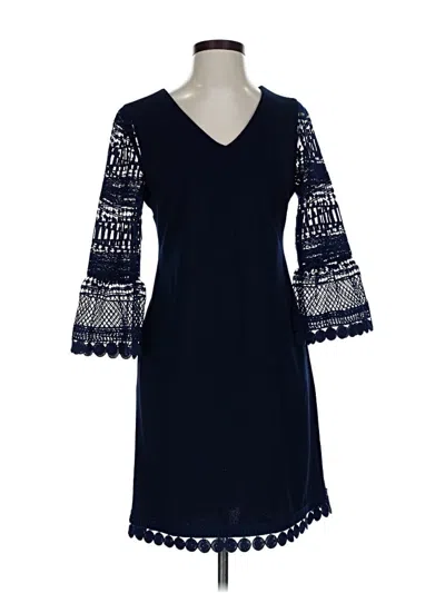 Pre-owned Donna Ricco Casual Dress In Blue